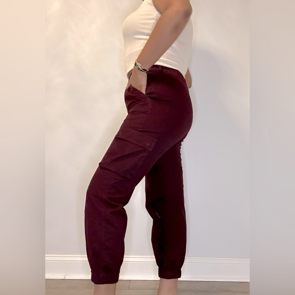 Burgundy Cargo Pant Size 12🍓